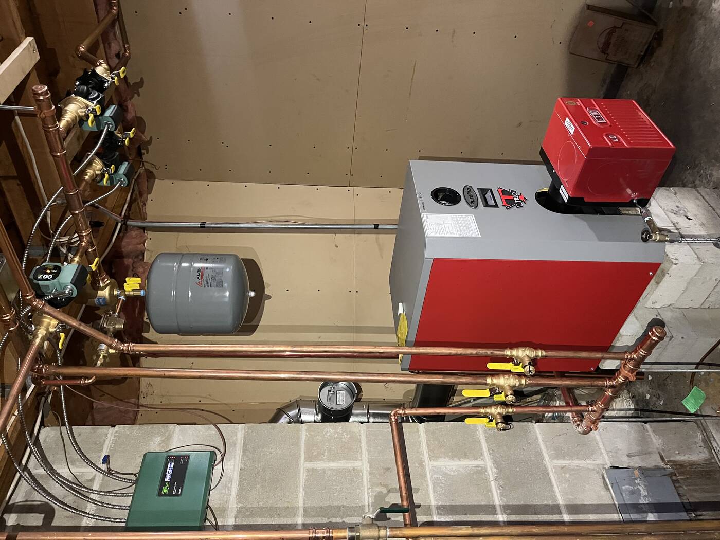 Copper Boiler Piping