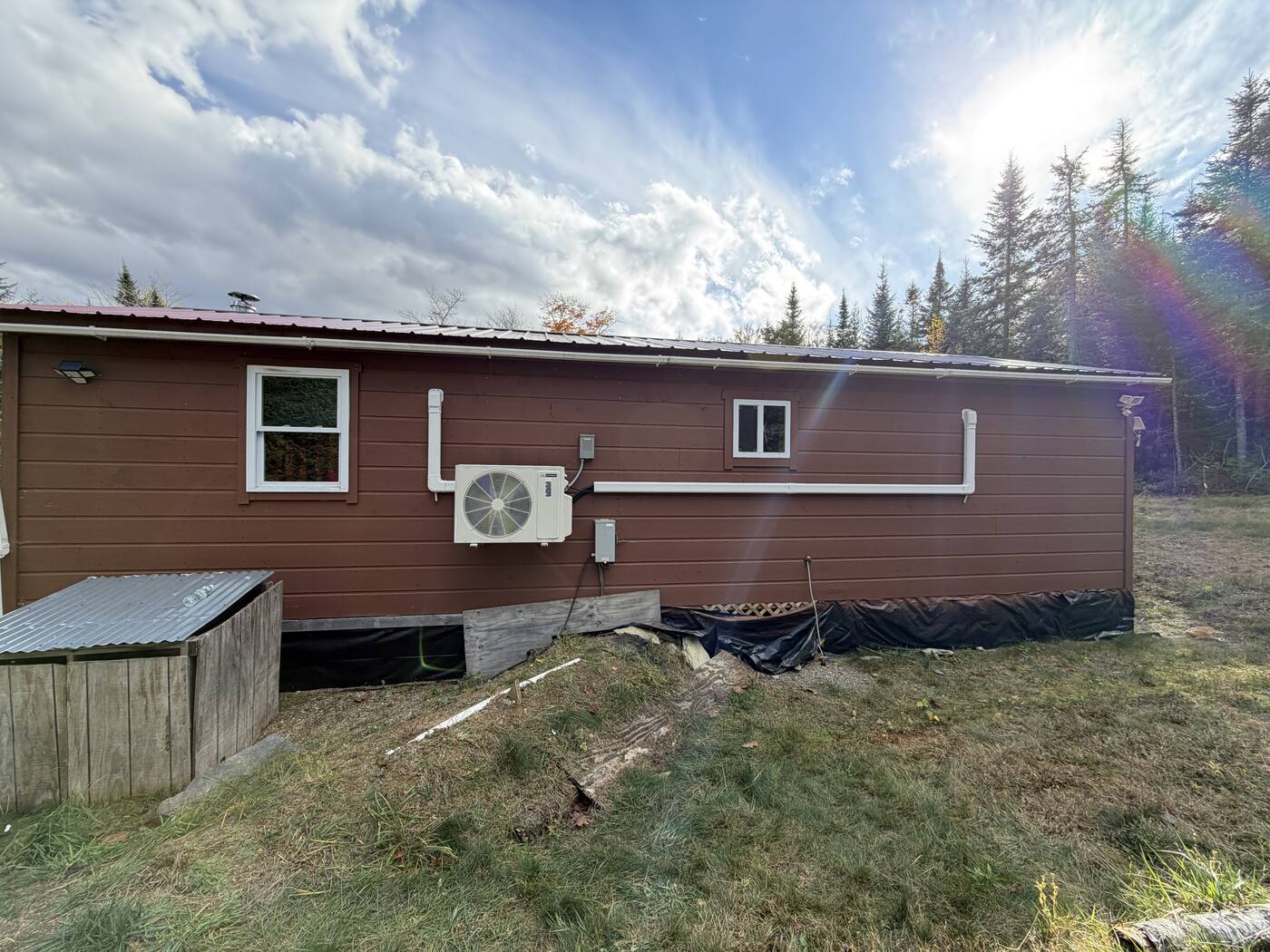 Heat Pump on Remote Cabin